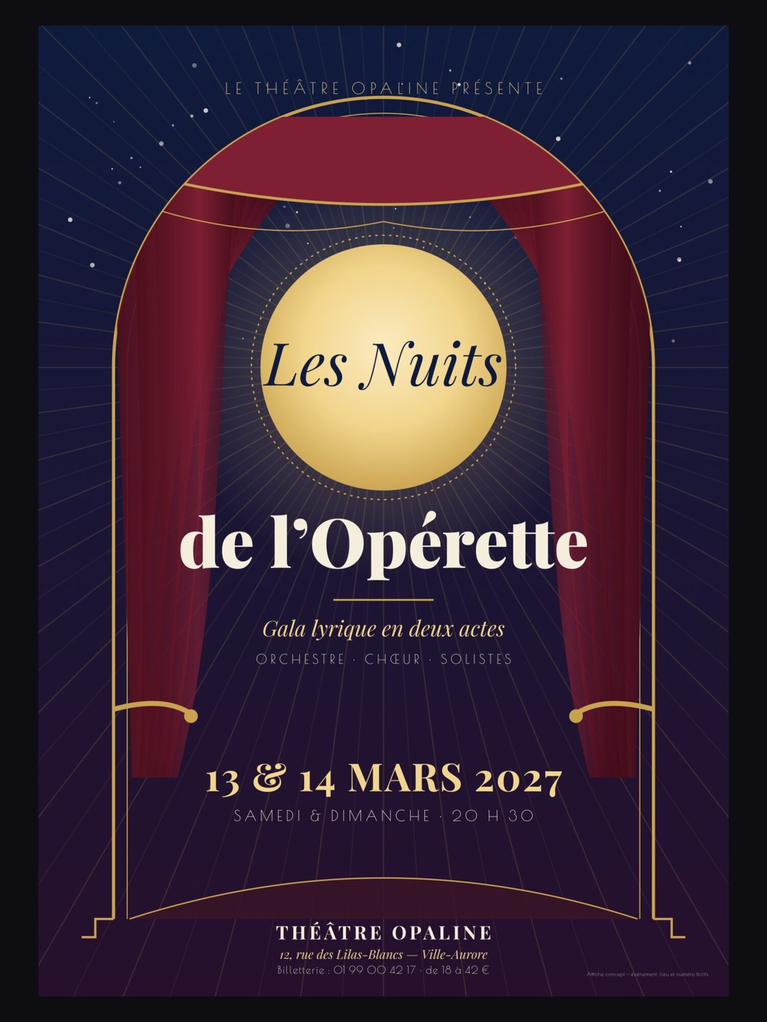 Affiche & flyer — gala lyrique
