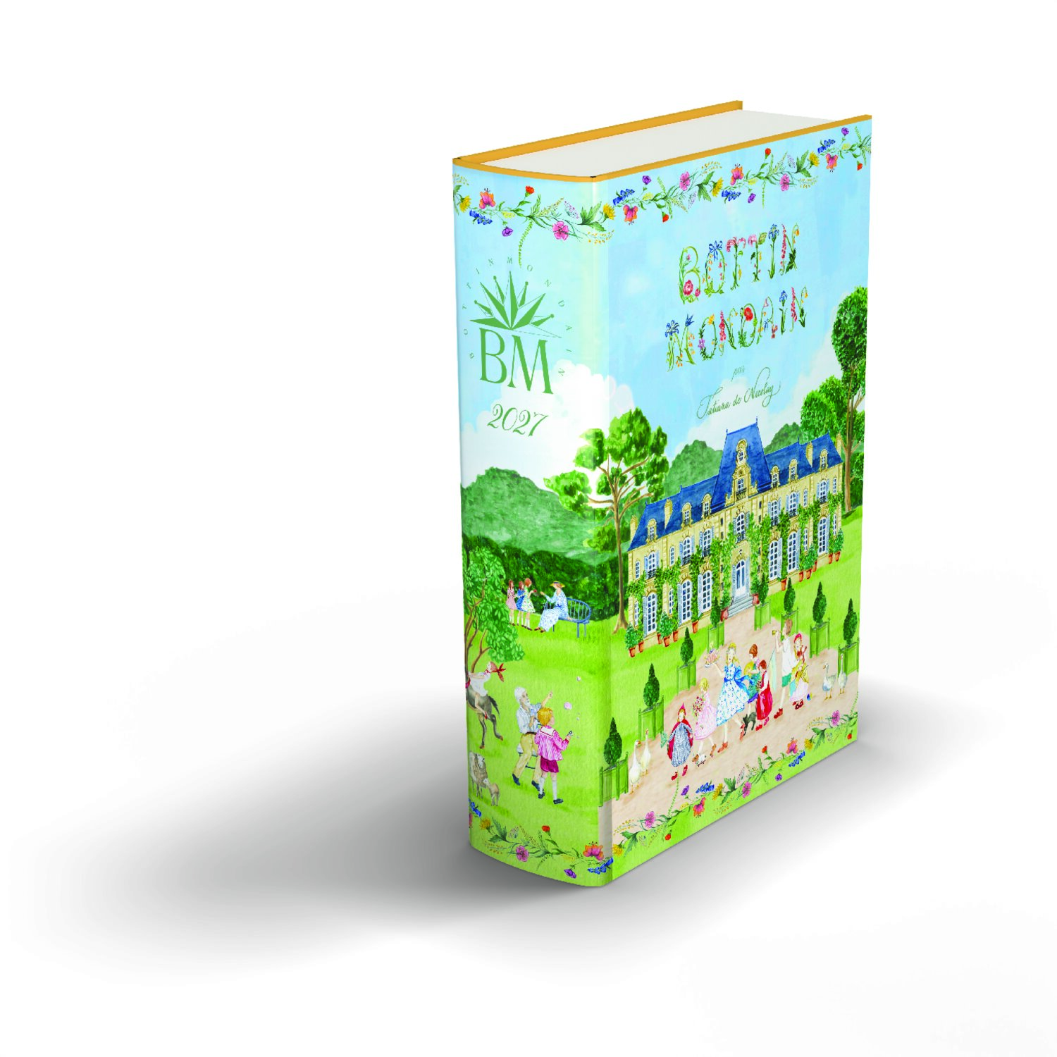 Mockups 3D de livre — annuaire relié