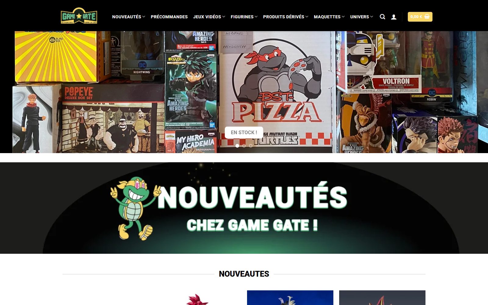 Game Gate — boutique en ligne WooCommerce de jeux vidéo, figurines et produits dérivés